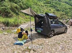 Tente Auvent de Voiture SUV pour Camping Festivals Pique-nique Imperméable Deluxe Noir