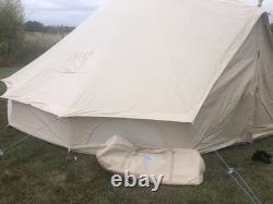 Tente Bell StoveMate 6m en toile naturelle ignifugée 360gsm avec tapis et moquette