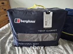Tente Berghaus Adhara 500 5 personnes Nuit Sombre avec footprint et tapis Tente Berghaus Adhara 500 5 personnes Nuit Sombre avec footprint et tapis