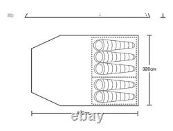 Tente Berghaus Adhara 500 5 personnes Nuit Sombre avec footprint et tapis Tente Berghaus Adhara 500 5 personnes Nuit Sombre avec footprint et tapis