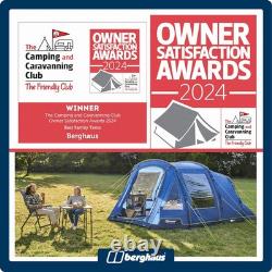 Tente Berghaus Adhara 500 pour 5 personnes Nightfall avec 2 chambres assombries Rénovée