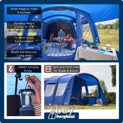 Tente Berghaus Air 400XL Nightfall avec chambres assombries et espace porche intégré