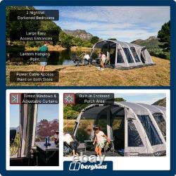 Tente Berghaus Telstar 5 Nightfall avec technologie de chambre assombrie à structure Air Beam