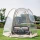Tente Bulle Pop Up Abri Igloo D&ocirc;me Transparent Sportif Grand Environ 4m