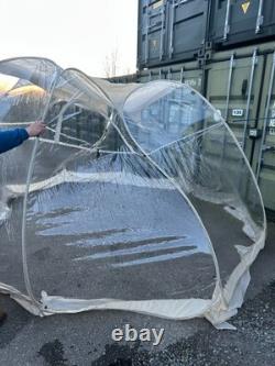 Tente Bulle Pop Up Abri Igloo Dôme Transparent Sportif grand Environ 4m