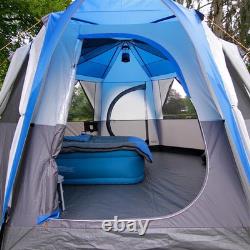 Tente Coleman Cortes pour 8 personnes bleue camping festival glamping imperméable yourte