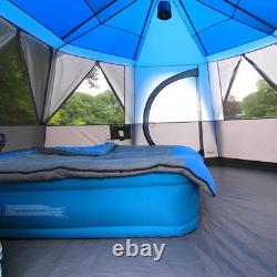 Tente Coleman Cortes pour 8 personnes bleue camping festival glamping imperméable yourte