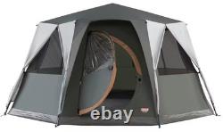 Tente Coleman Cortes pour 8 personnes, grise, camping, festival, glamping, imperméable, yourte