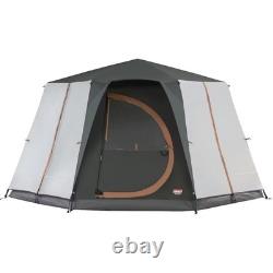 Tente Coleman Cortes pour 8 personnes, grise, camping, festival, glamping, imperméable, yourte