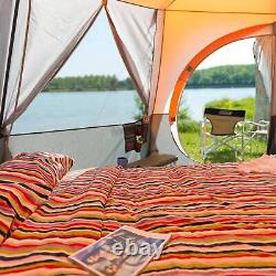 Tente Coleman Dôme 8 personnes Orange Camping Festival Glamping Imperméable Yourte