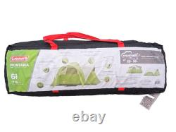 Tente Coleman Montana 6 pour 6 personnes, abri de camping en dôme imperméable pour la famille