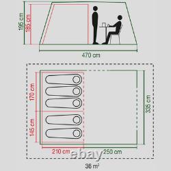 Tente Coleman Mosedale 5 avec chambres blackout pour camping familial, grande, nouvelle avec défaut