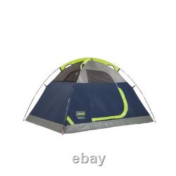 Tente Coleman Sundome pour 2 personnes avec double-toit, tente imperméable montée en 10 minutes