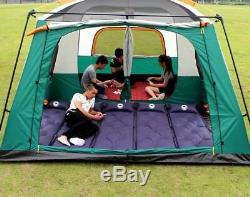 Tente Couche Camping Double Grand Espace Extérieur Étanche Saison Randonnée 10 Personnes