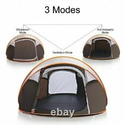 Tente De 5-8 Personnes Pop-up Outdoor Waterproof Camping Randonnée Tente De Haute Qualité