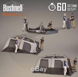 Tente De Cabine Instantanée Bushnell 9 Personnes 15'x9 ', Grand Abri De Camping Familial