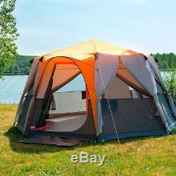 Tente De Camping En Plein Air Pour Tente Octogone Coleman Cortes Pour 8 Personnes, Très Grande