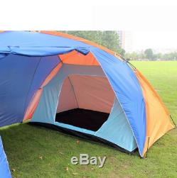 Tente De Camping Grand Auvent Nouvelle Abri Extérieur Pour 6 Personnes, Bâche Familiale, Cabine Instantanée