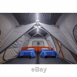 12 personnes instantané cabine tente 18' X 10' intégré Lumière DEL Camping Extérieur