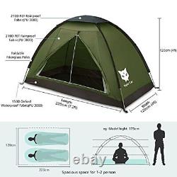 Tente De Camping Pour 1 2 Personnes Homme Imperméable Tentes De Backpacking Easy Large Outdoor