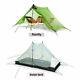Tente De Camping Sauvage Ultra-léger 1/2 Personne Nylon Vert Léger
