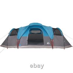 Tente Dôme Familiale WALPLUS 11 Personnes Bleue Extra Grande Abri Étanche