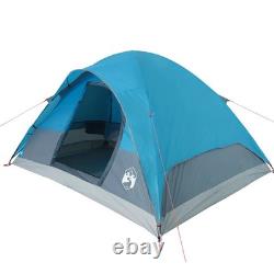 Tente Dôme Familiale WALPLUS 6 Personnes Bleue Grande Imperméable pour Extérieur