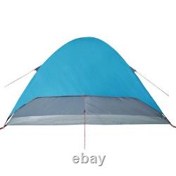 Tente Dôme Familiale WALPLUS 6 Personnes Bleue Grande Imperméable pour Extérieur