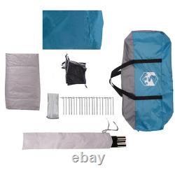 Tente Dôme Familiale WALPLUS 6 Personnes Bleue Grande Imperméable pour Extérieur