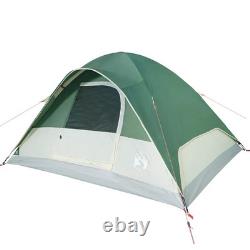 Tente Dome Familiale WALPLUS 6 Personnes Verte Grande Tente Extérieure Imperméable