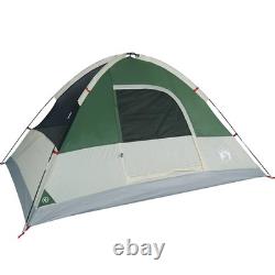 Tente Dome Familiale WALPLUS 6 Personnes Verte Grande Tente Extérieure Imperméable