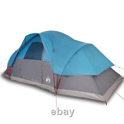 Tente Dôme Familiale WALPLUS 9 Personnes Bleue Imperméable Camping Extérieur