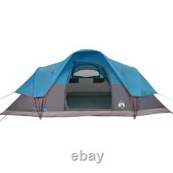 Tente Dôme Familiale WALPLUS 9 Personnes Bleue Imperméable Camping Extérieur