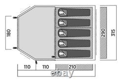 Tente Easy Camp Hidra 5 pour 5 personnes, tente avec arceaux, hauteur de 1,8 m, excellent prix
