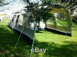 Tente En Polycoton Outwell Bear Lake 4, Y Compris Une Grande Extension Avant