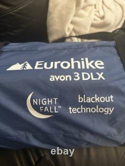 Tente Eurohike Avon 3 DLX Nightfall pour 3 personnes, toute neuve, jamais utilisée