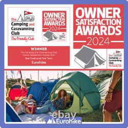 Tente Eurohike Pop 400 à double peau imperméable, tente pop-up, équipement de camping