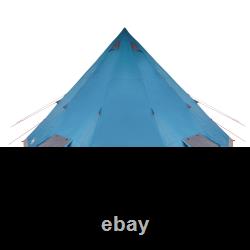 Tente Familiale Tipi VidaXL Bleue 12 Personnes Imperméable