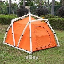 Tente Gonflable 5 Personnes Grand Espace 4 Saisons En Camping Évasion Urbaine En Famille