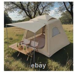 Tente Gonflable Hidewalker Grande 4 Personnes (220x220x180cm) Pompe Incluse (crème)