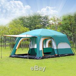 Tente Imperméable D'auvent De Dôme De Carlingue Extérieure De Famille De Grande Tente De Camping 8-10 Personnes
