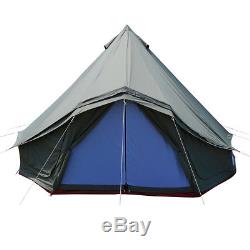 Tente Imperméable De Grande Fenêtre De Fenêtre De Vert 5m Tente De Camping Glamping De Plage