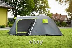 Tente Imperméable Pour 4 Personnes, Tente Familiale Camping Ten Green Holiday Tent Large