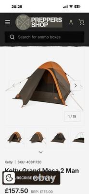 Tente Kelty Grand Mesa pour 2 personnes avec tapis de sol