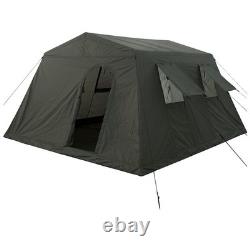 Tente Mil-Tec 4 personnes grande pour camping, randonnée en solo, abri tactique, olive