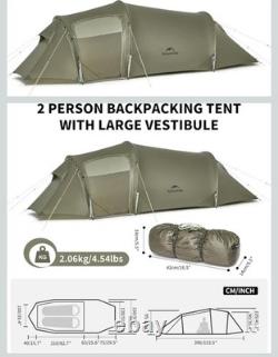 Tente Naturehike Opalus 2 UL légère pour 2 personnes, randonnée / trekking, grand porche