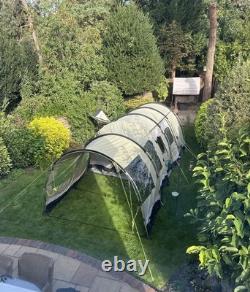 Tente Outwell Bear Lake pour 4 personnes. Sol zippé. Extension frontale