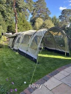 Tente Outwell Bear Lake pour 4 personnes. Sol zippé. Extension frontale