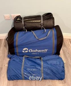 Tente Outwell Idaho L 6/8 personnes rare avec auvent supplémentaire EN EXCELLENT ÉTAT