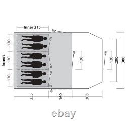 Tente Outwell Rockwell 6 6 places pour camping en famille POLED Nouveau pour 2025